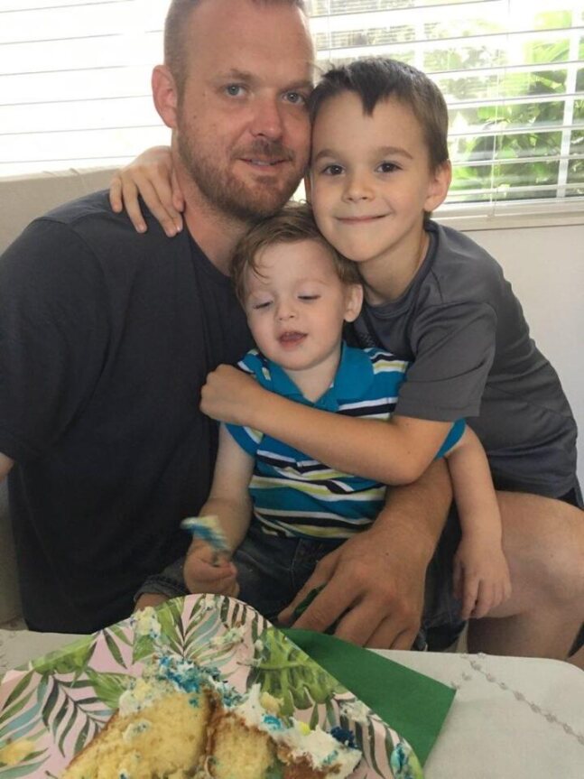 Marcus with Alex and Jacob